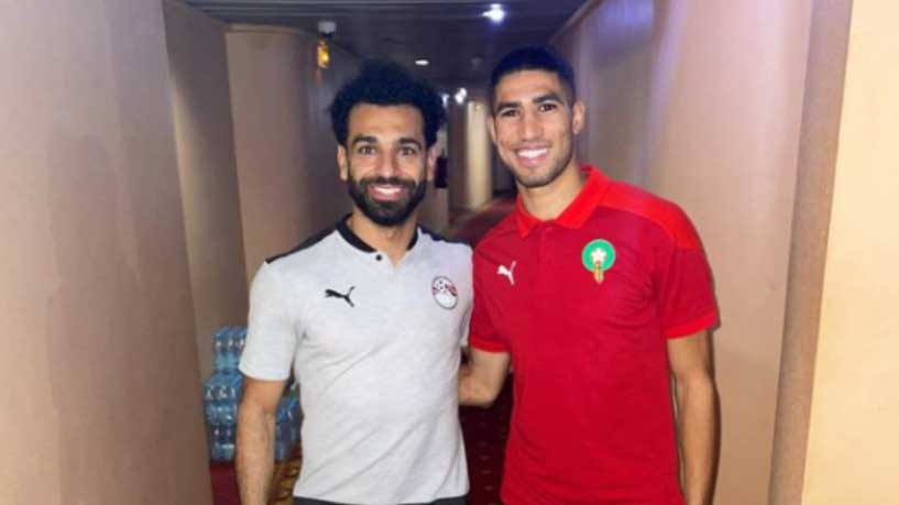حكيمي ضد صلاح في تشكيل المغرب و مصر