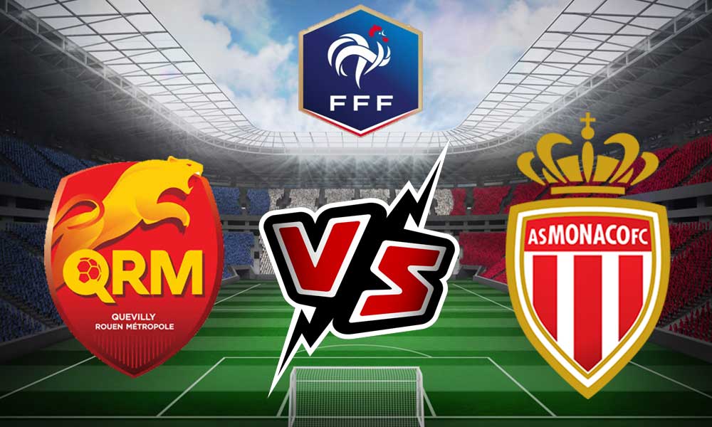 مشاهدة مباراة كويفيلي و موناكو بث مباشر 02-01-2022 Quevilly Rouen vs Monaco