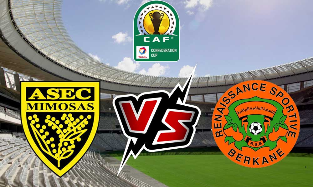 مشاهدة مباراة نهضة بركان و أسيك ميموزا بث مباشر 03-04-2022 RSB Berkane vs ASEC Mimosas