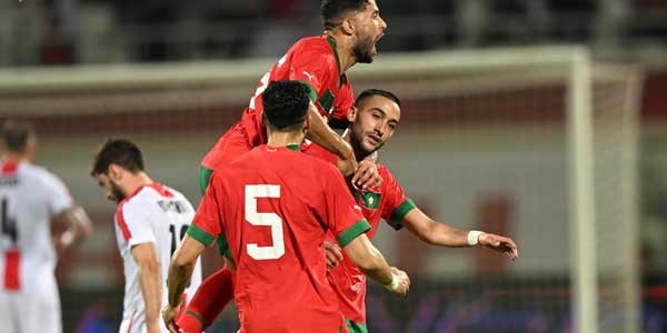 زياش يقود اسود المغرب لإنتصار كاسح على جورجيا